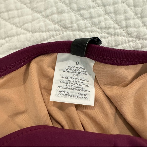 NWT J. Crew Bow tie one shoulder one piece swimsuit - Picture 3 of 5